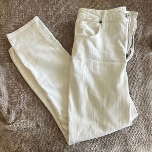 Curve love skinny white Abercrombie jeans